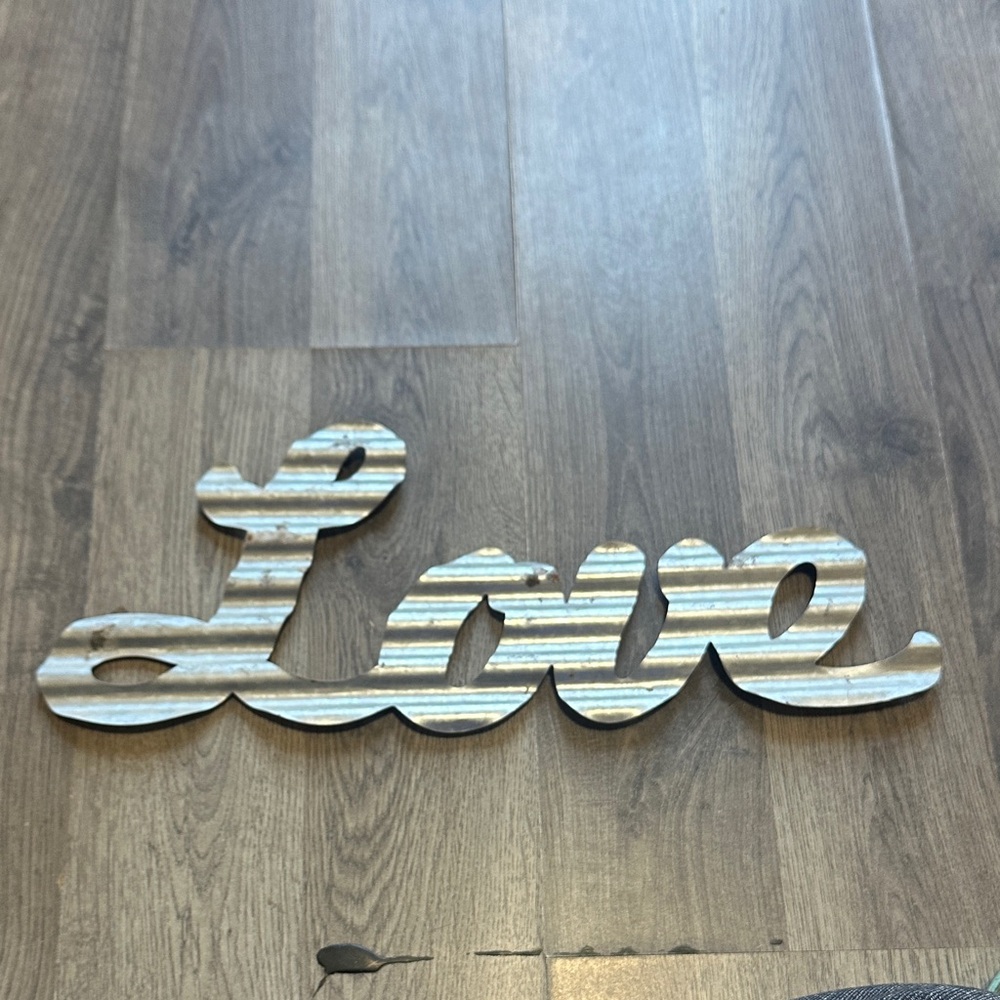 Tin Love Wall Decor